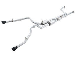 Ram 1500 TRX Performance Exhaust - AWE Tuning - Cat Back, Dual 3” T304L, Resonated H-pipe, 180 Technology® - Diamond Black - 2021